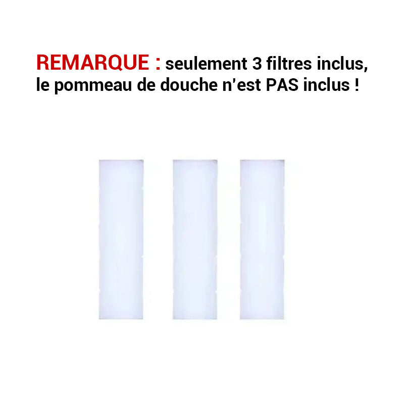 Pommeau de douche anti calcaire 3 modes