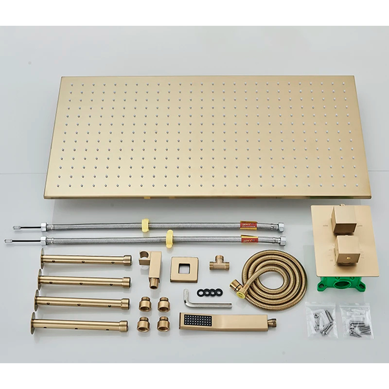 Colonne de douche thermostatique plafond