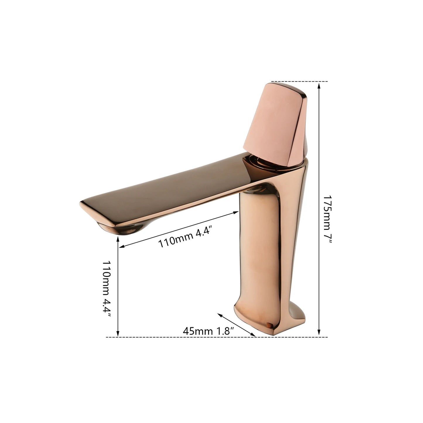 Mitigeur lavabo carré