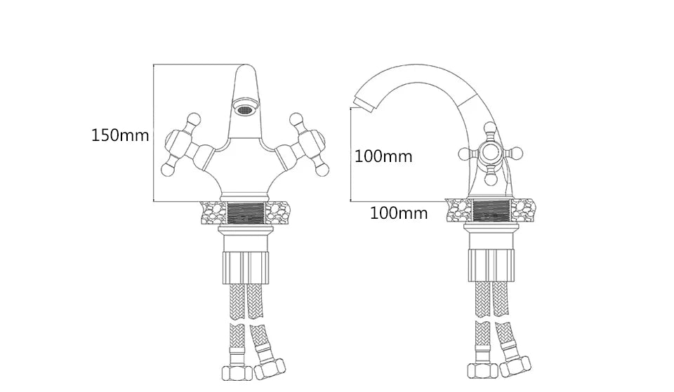 Mitigeur lavabo antique