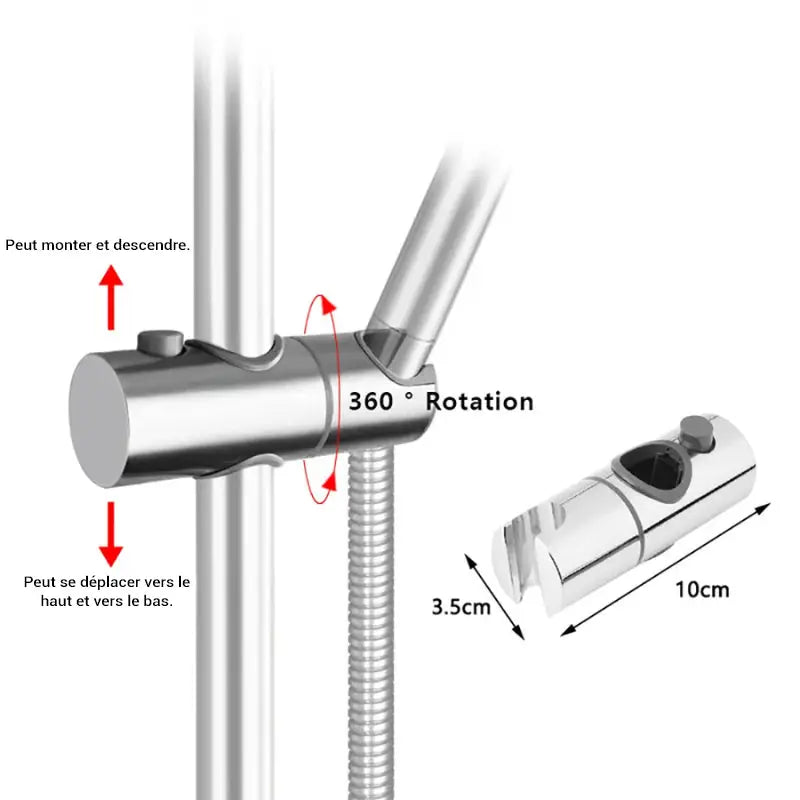 Colonne de douche pour baignoire avec étagère
