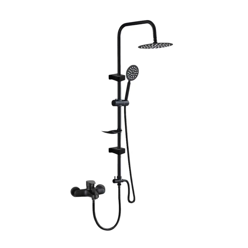 Colonne de douche pour baignoire avec étagère