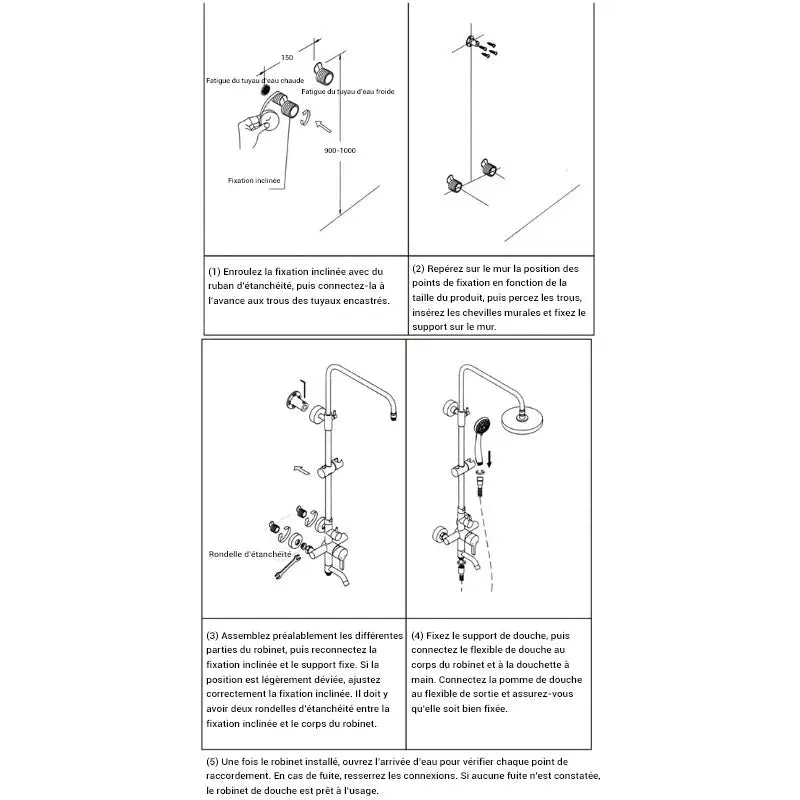 Colonne de douche bronze classique - Bronze