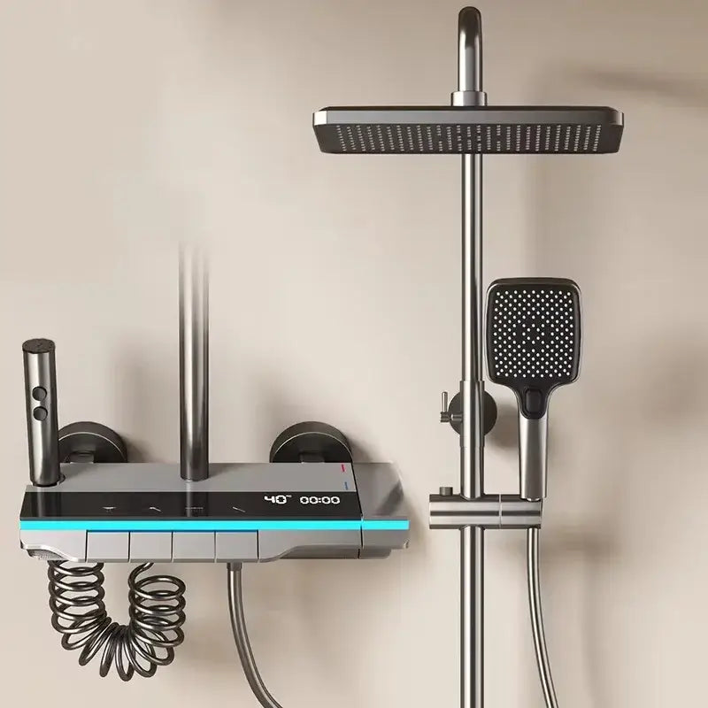 Colonne de douche carrée affichage numérique