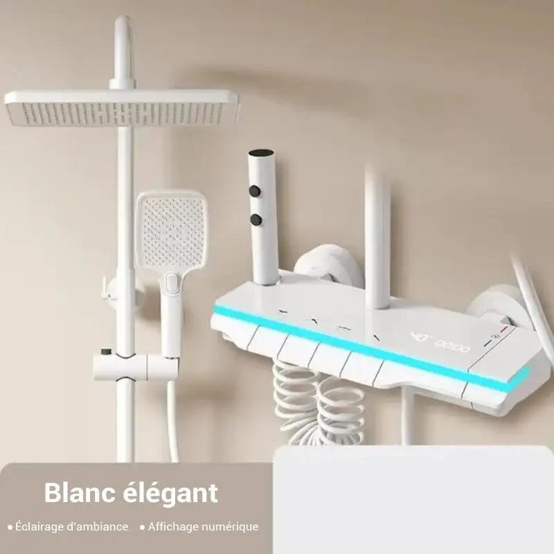 Colonne de douche carrée affichage numérique