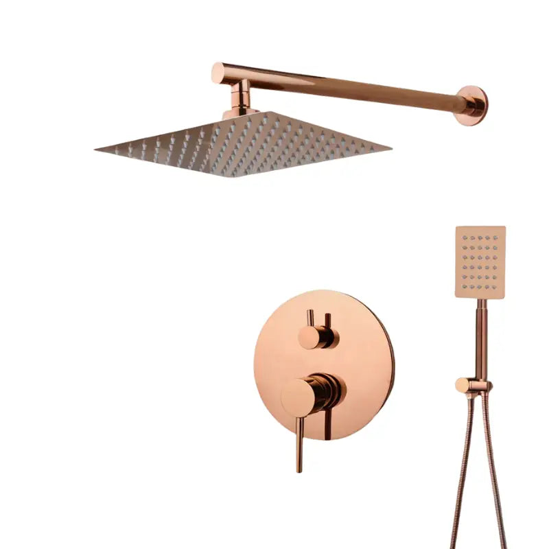 Colonne de douche cuivre pluie - Cuivre