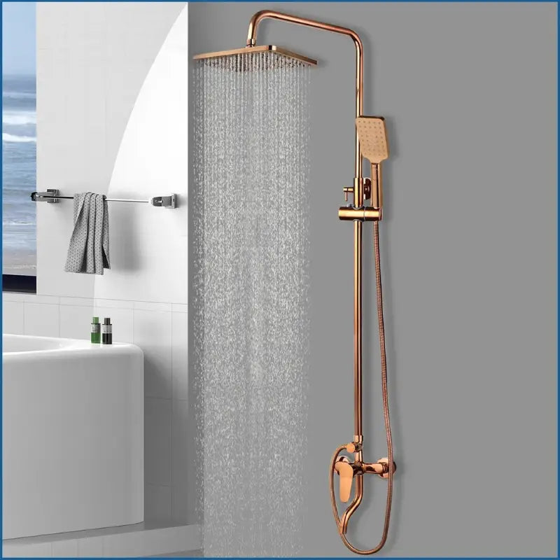 Colonne de douche cuivre réglable - Cuivre