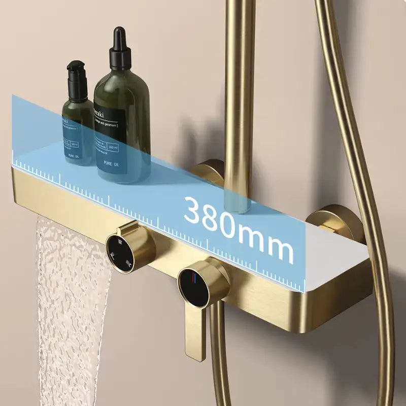 Colonne de douche design avec ciel de pluie