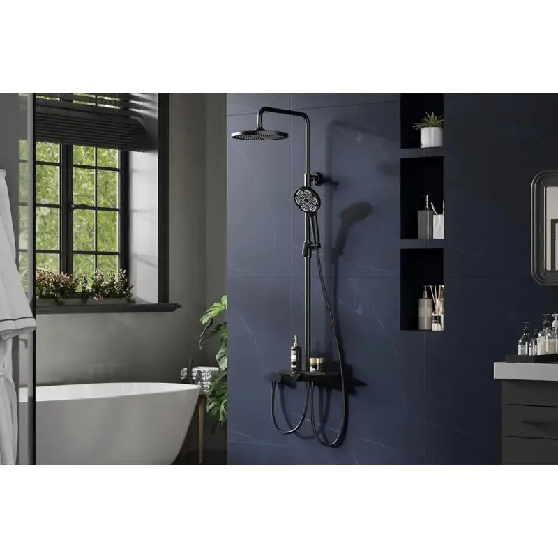 Colonne de douche design avec tablette