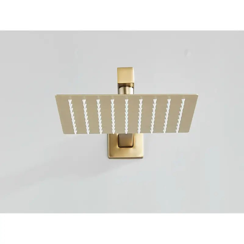 Colonne de douche dorée murale