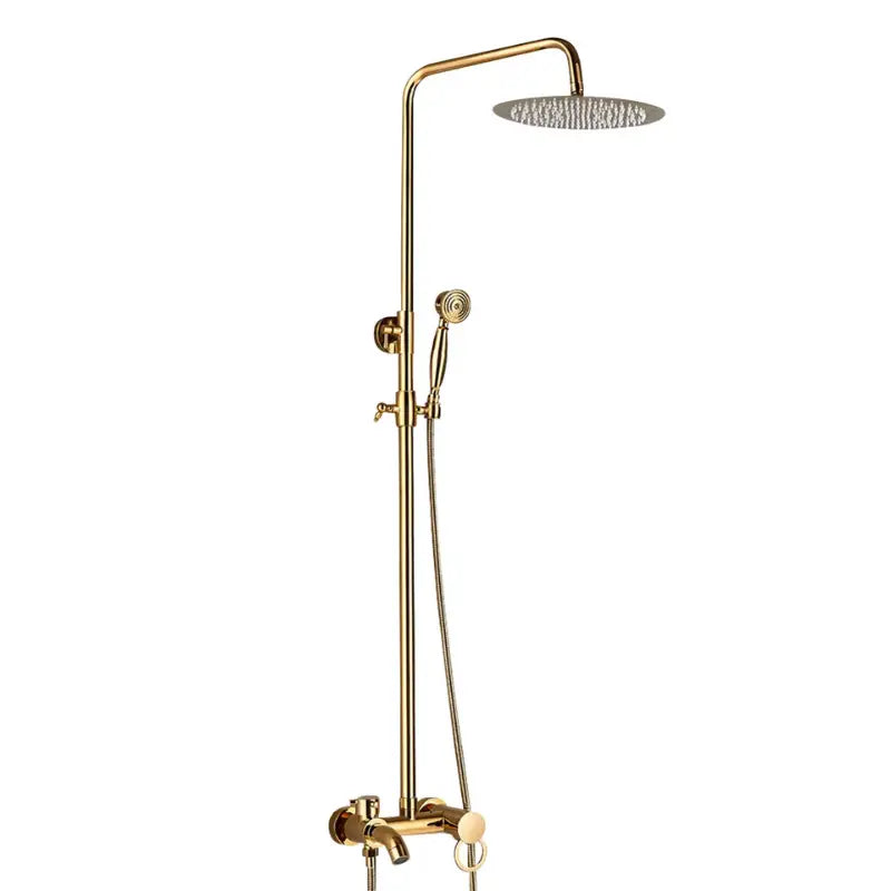 Colonne de douche dorée vintage - Or brossé