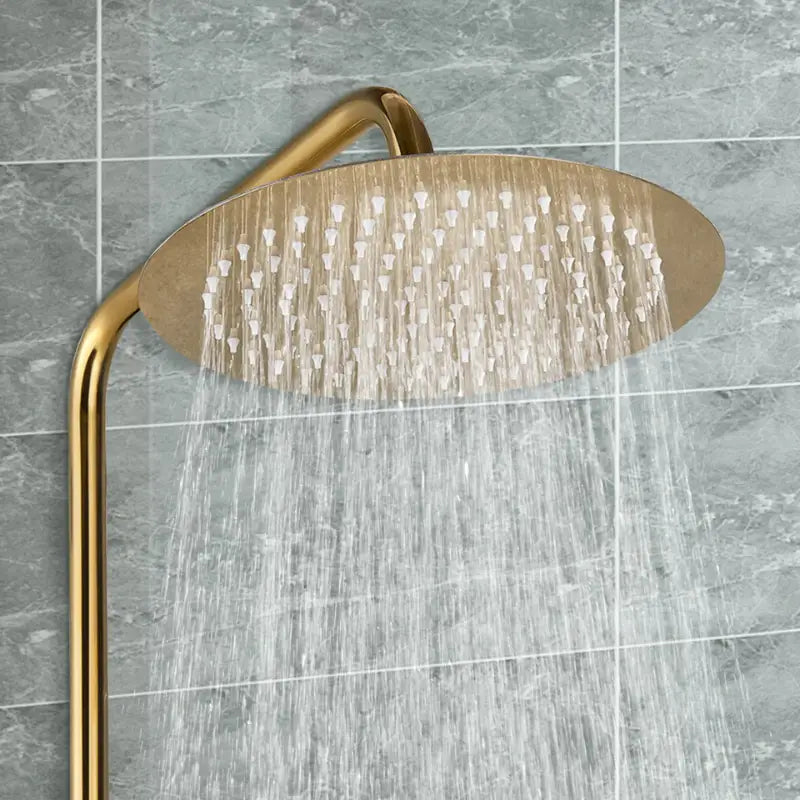 Colonne de douche dorée vintage - Or brossé