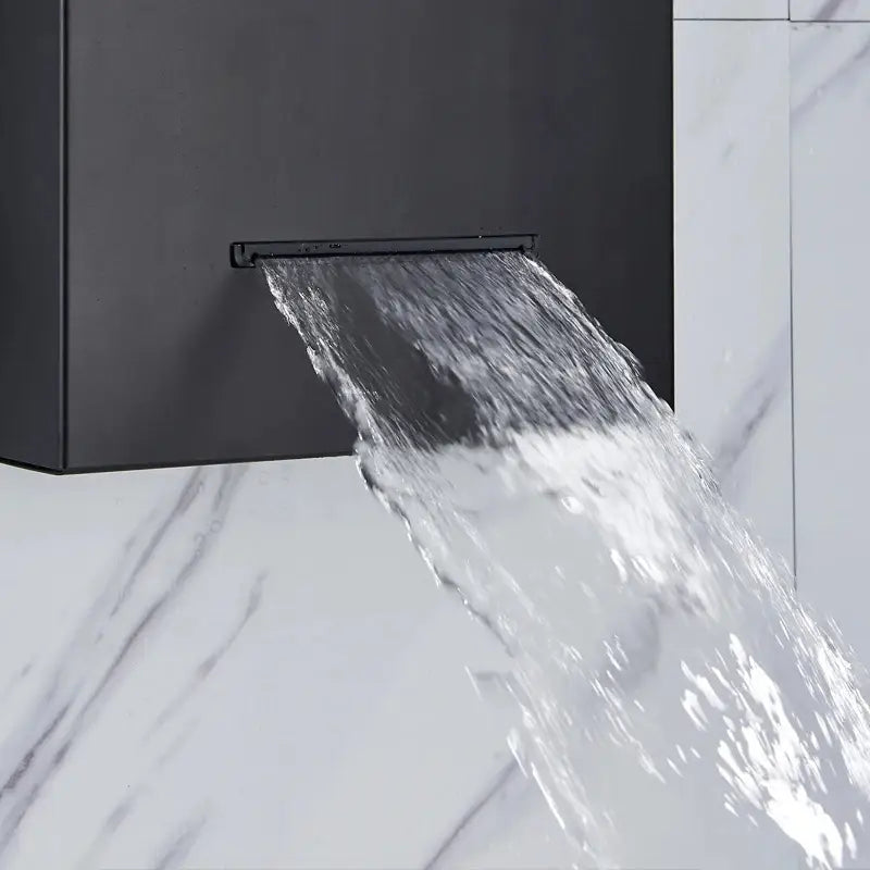 Colonne de douche hydromassante spa jets - Noir