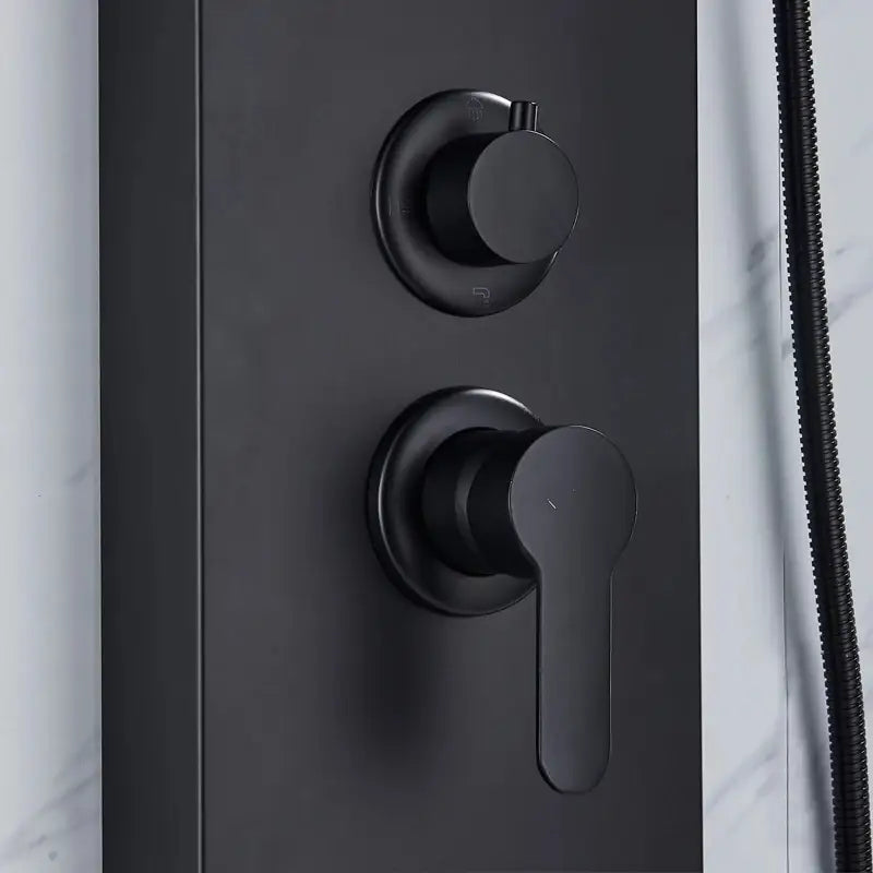 Colonne de douche hydromassante spa jets - Noir