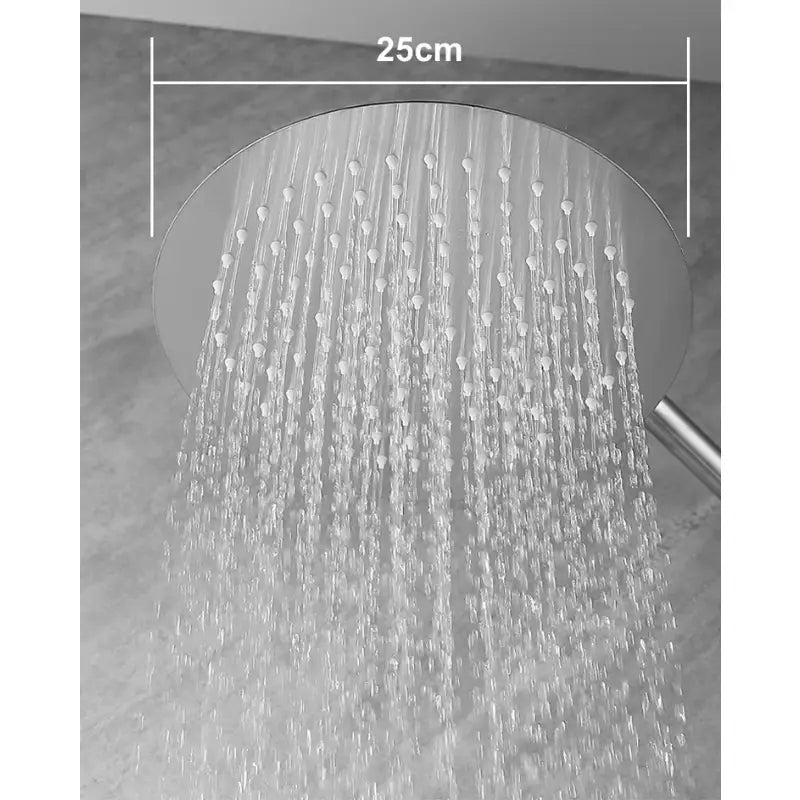 Colonne de douche en inox bec verseur - Argent