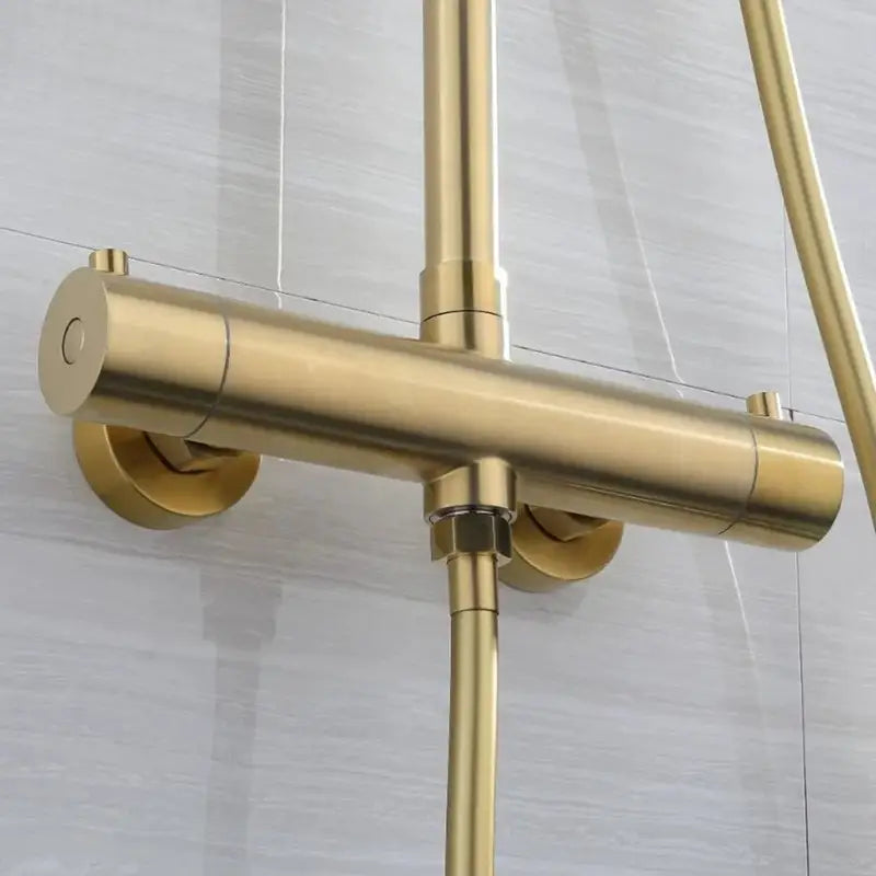 Colonne de douche inox tête ronde