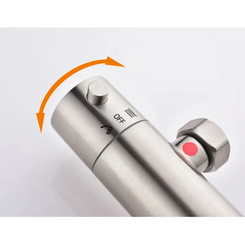 Colonne de douche inox tête ronde