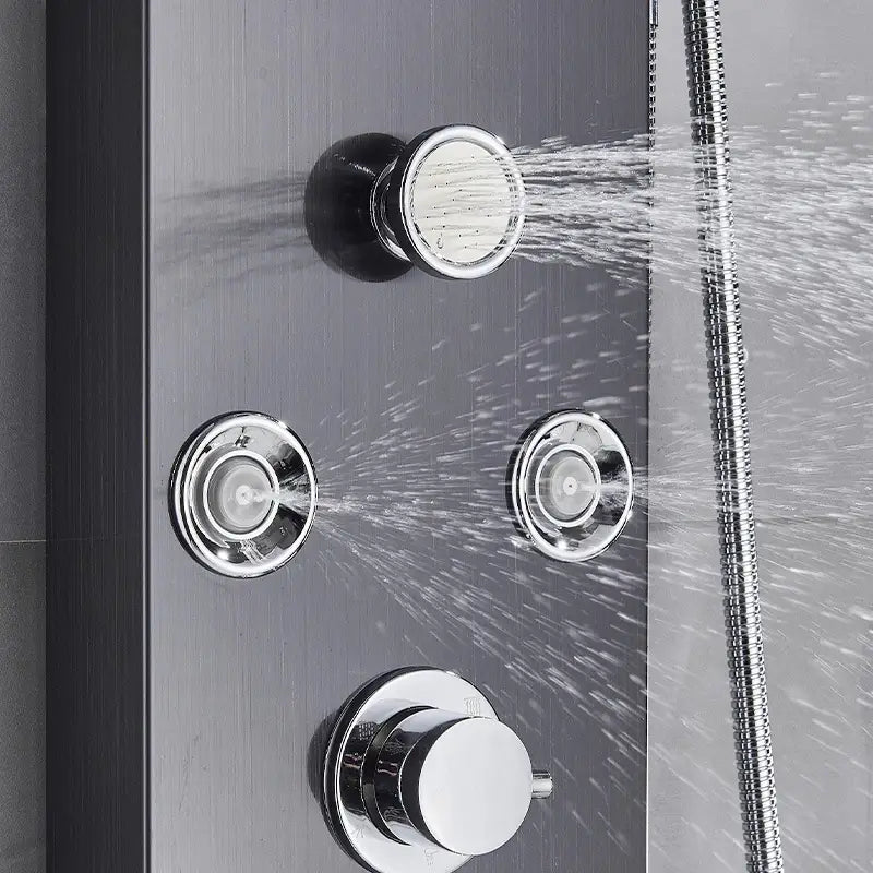 Colonne de douche avec jets hydromassants