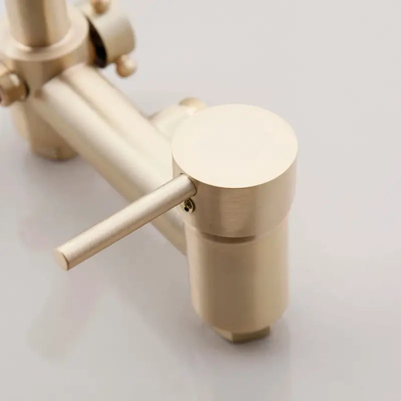 Colonne de douche avec mitigeur rétro - Or