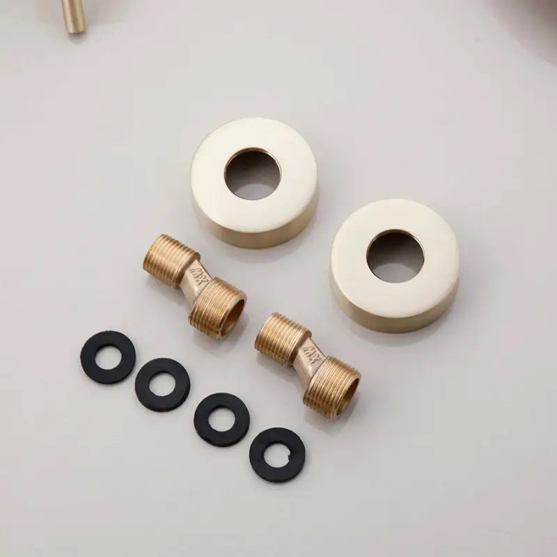 Colonne de douche avec mitigeur rétro - Or