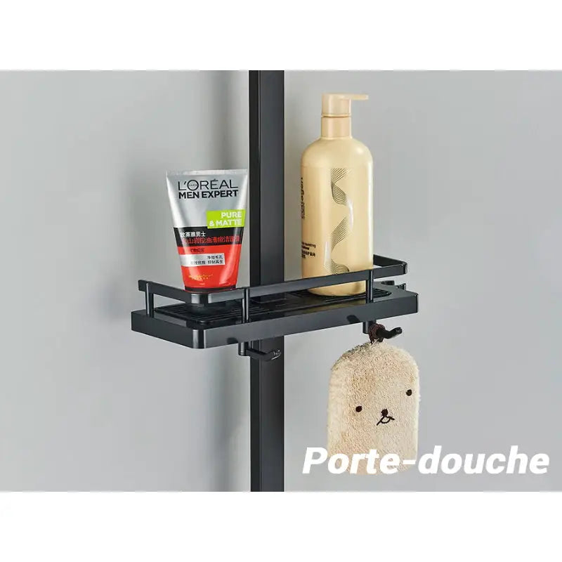 Colonne de douche noire avec écran LCD - Noir