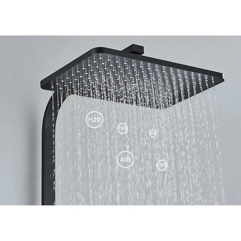 Colonne de douche noire mécanique