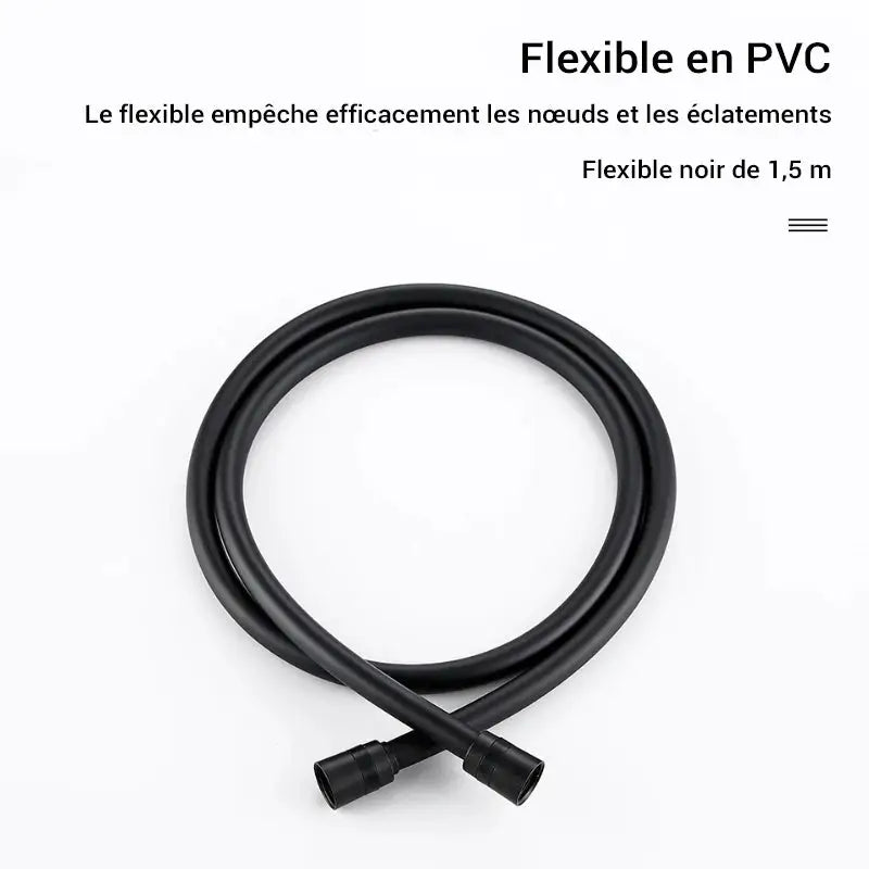 Colonne de douche noire murale