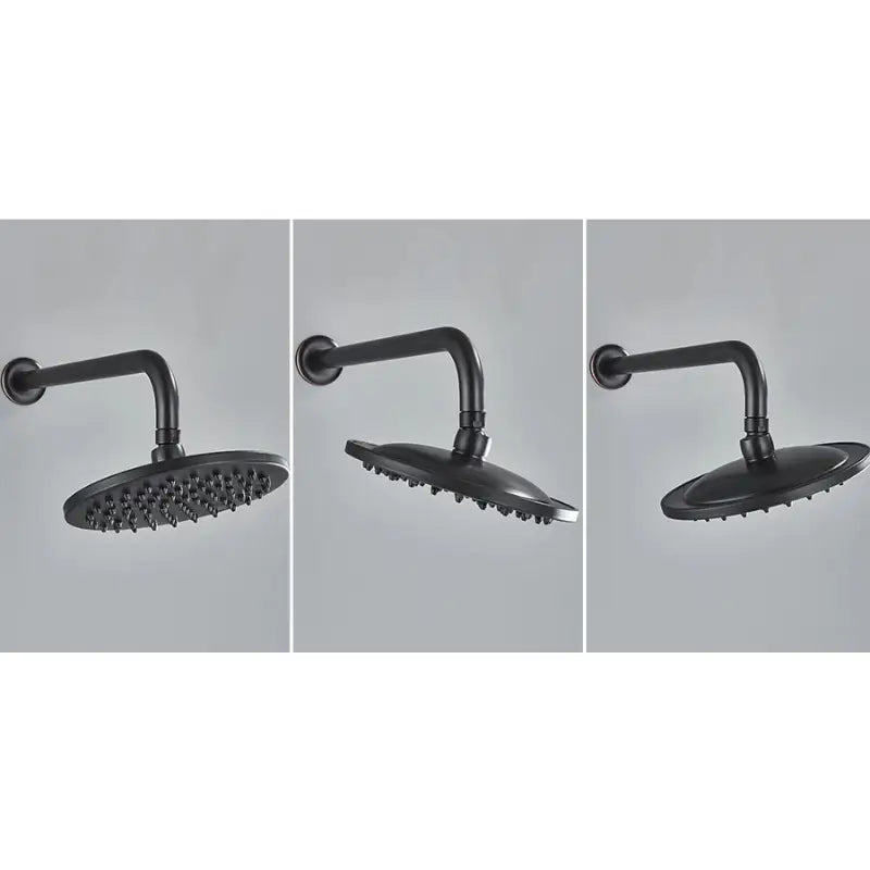 Colonne de douche rétro tête ronde - Noir