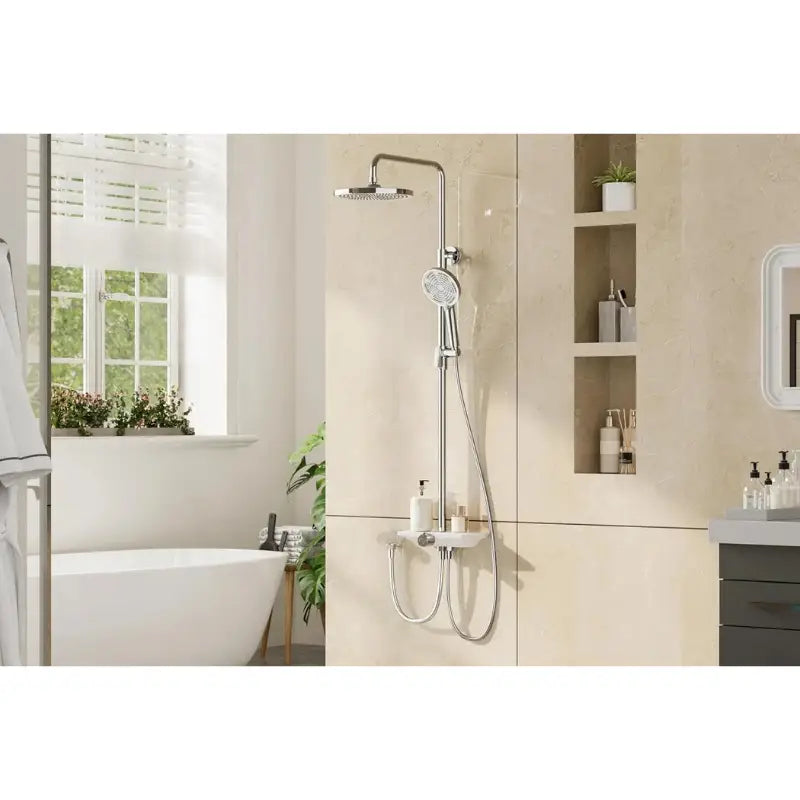 Colonne de douche sans robinetterie réglable