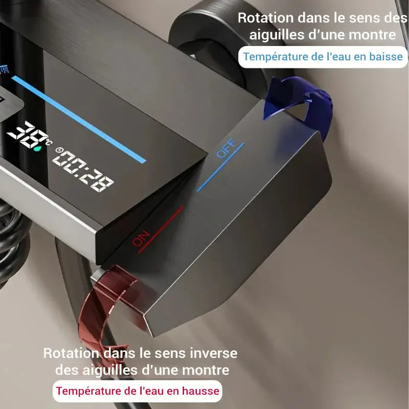 Colonne de douche thermostatique 2 jets