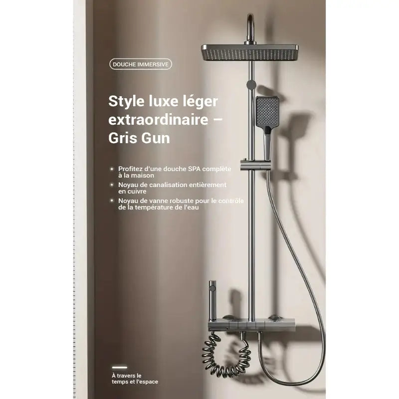 Colonne de douche thermostatique 2 jets