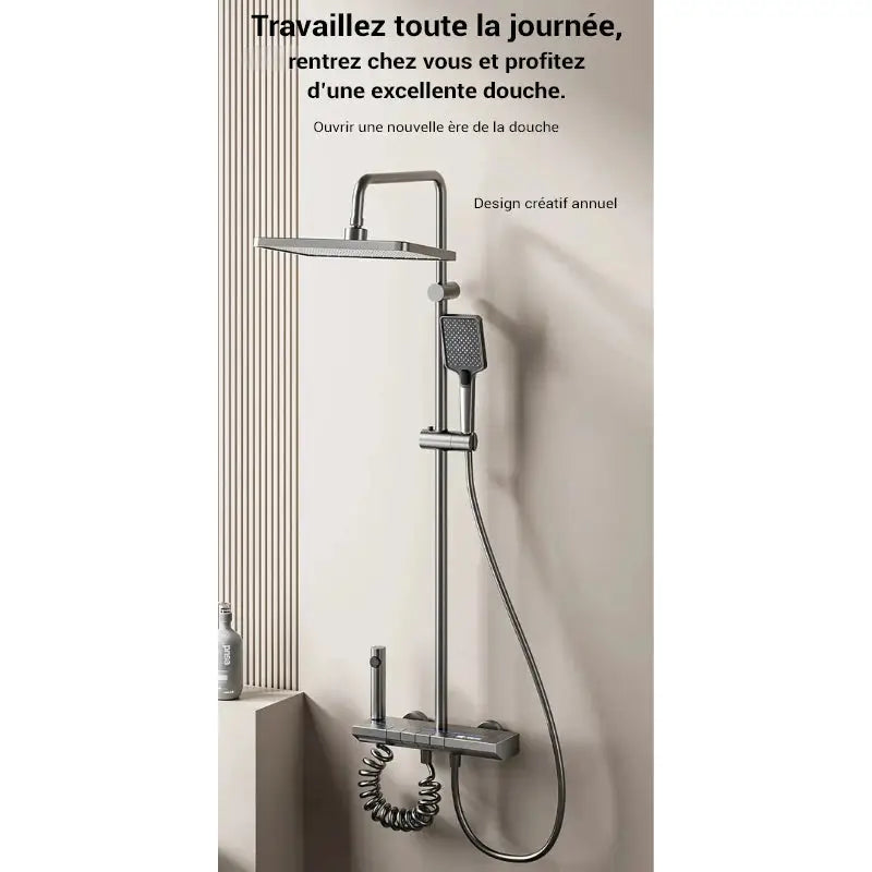 Colonne de douche thermostatique 2 jets