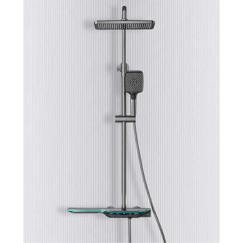 Colonne de douche thermostatique avec tablette