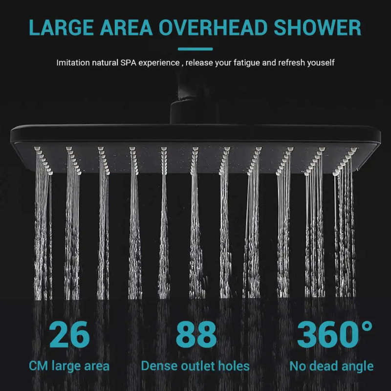 Colonne de douche carrée 4 voies