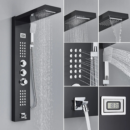 Colonne de douche hydromassante écran