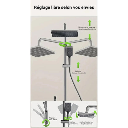 Colonne de douche pour baignoire avec écran