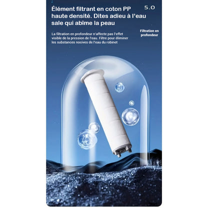 Pommeau de douche filtrant avec 5 modes