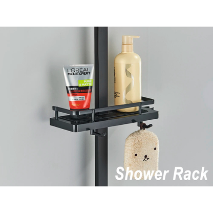 Colonne de douche noire multifonctions