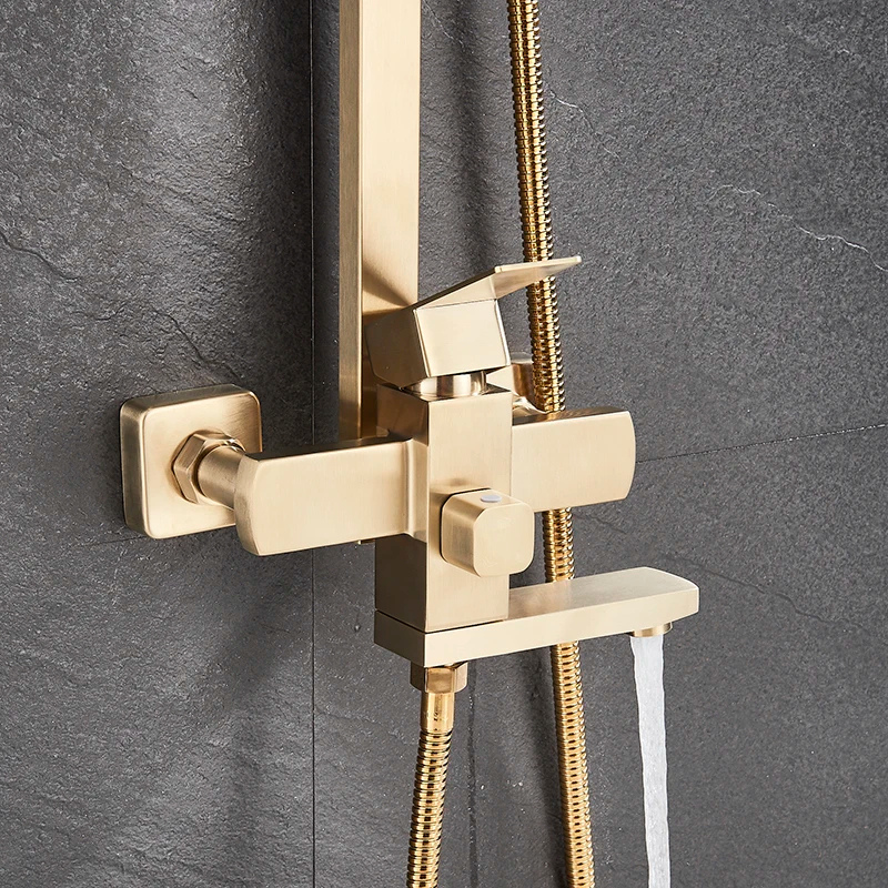 Colonne de douche pour baignoire pommeau pluie