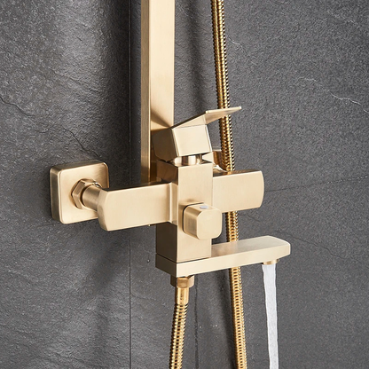 Colonne de douche pour baignoire pommeau pluie