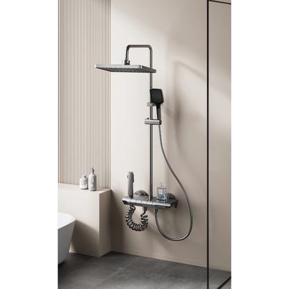Colonne de douche laiton LED