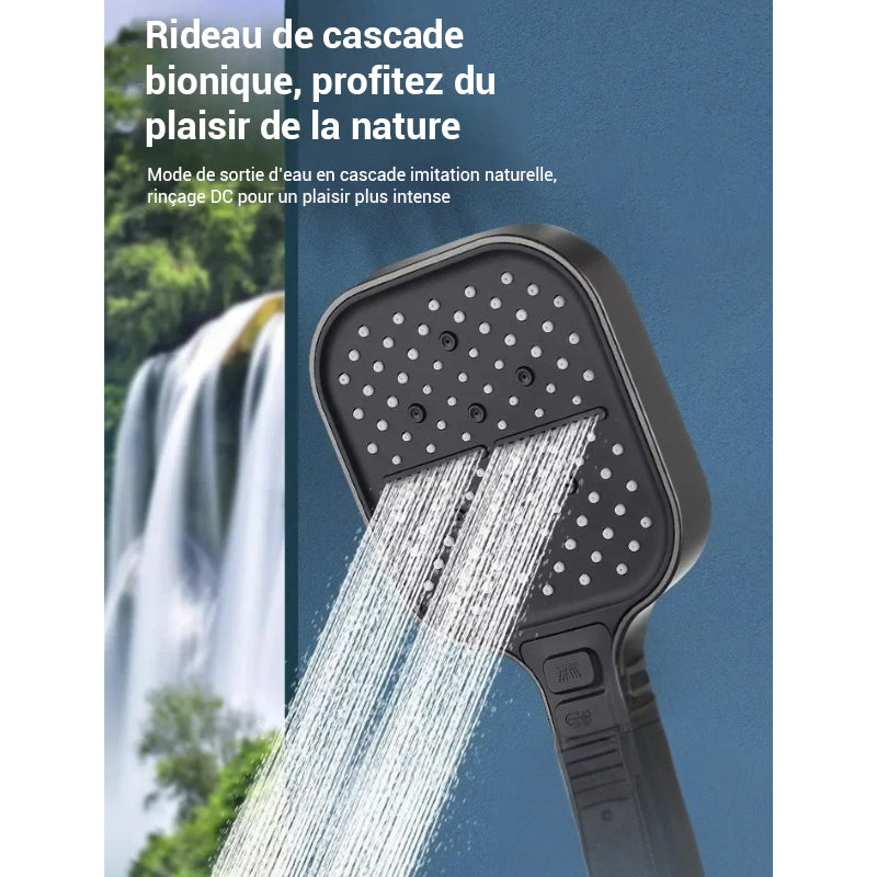 Pommeau de douche haute pression avec boutons