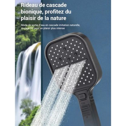 Pommeau de douche haute pression avec boutons