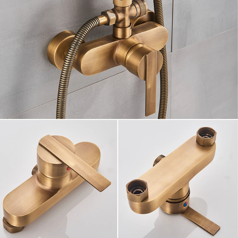 Colonne de douche bronze vintage