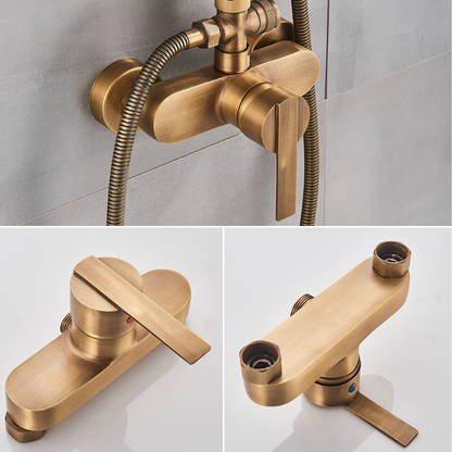 Colonne de douche bronze vintage