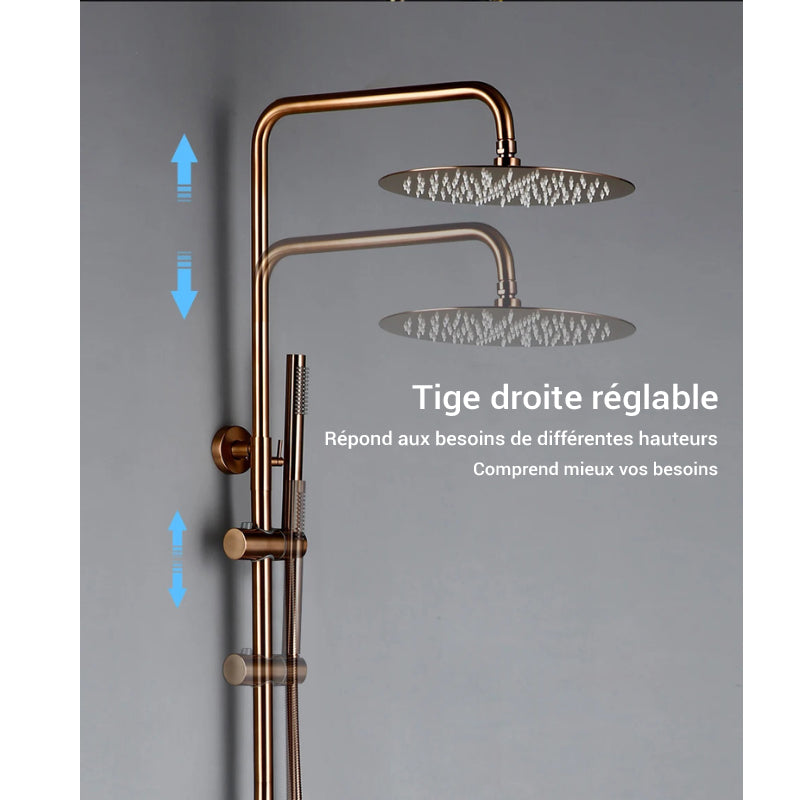 Colonne de douche avec mitigeur pluie