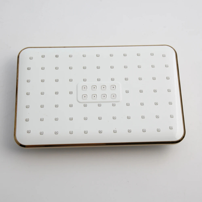 Colonne de douche carrée finition en or