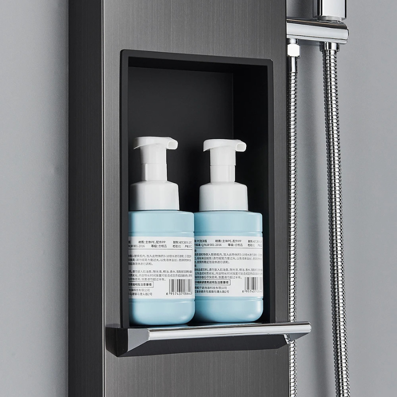 Colonne de douche hydromassante avec rangement