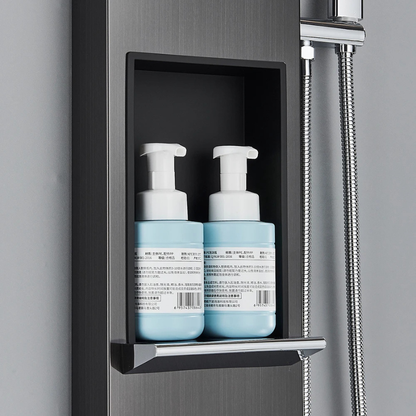 Colonne de douche hydromassante avec rangement