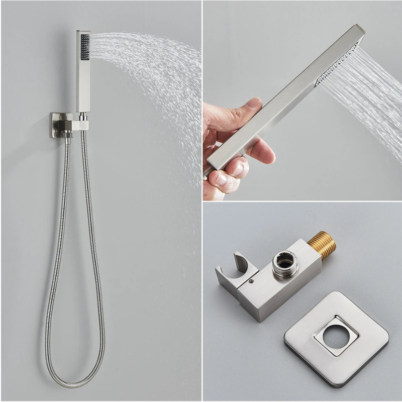 colonne de douche encastrable effet pluie plafond